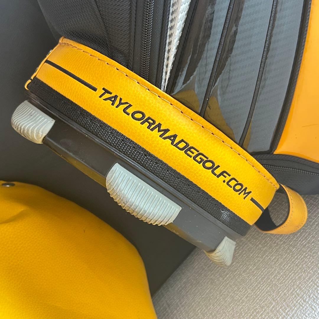 テーラーメイド キャディバッグ 黄×黒 フード付