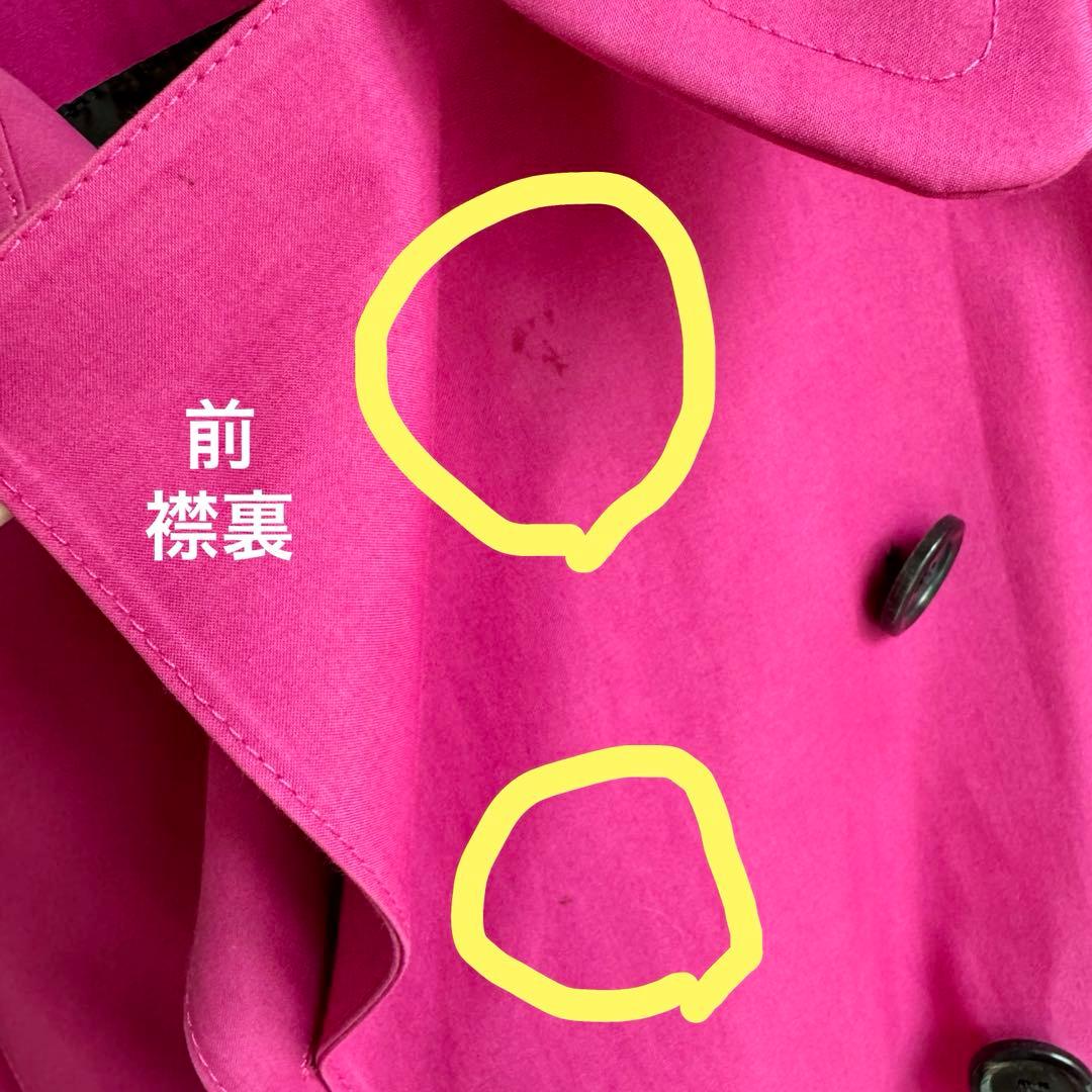 LOUIS VUITTON ピンク ダブルブレストコート 34