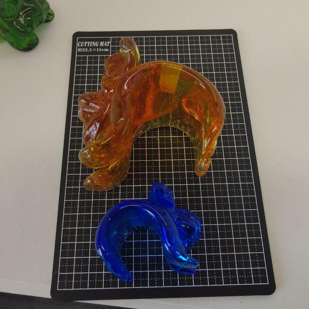 琉球ガラス 森のガラス館 シーサー ガラス置物 ガラス細工 沖縄 お土産