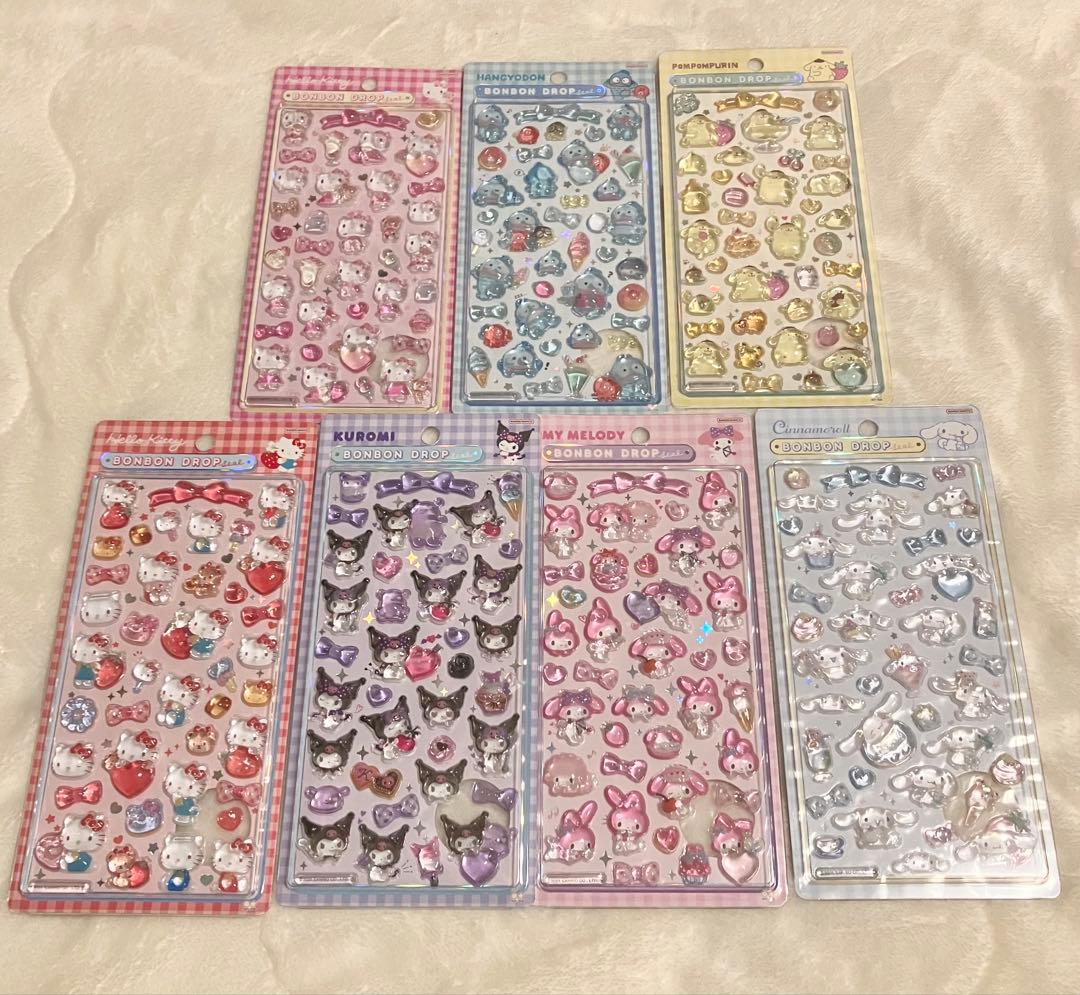 【国内正規品】ボンボンドロップシール　サンリオ　7種　第2弾