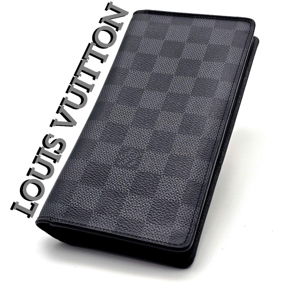 ルイヴィトン　ポルトフォイユ　ブラザ　長財布　ダミエグラフィット　D196
