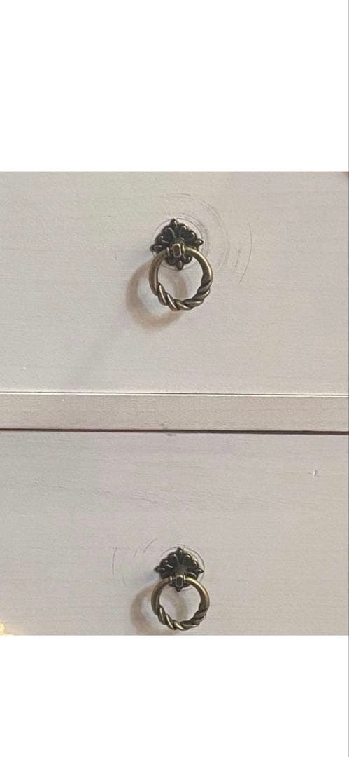 高級♦️桐素材♦️ホワイトチェスト♦️ロココ カントリー♦️隙間収納♦️送料込