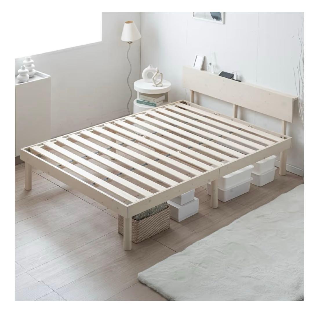 タンスのゲン ベッド シングル 天然木 北欧パイン材使用