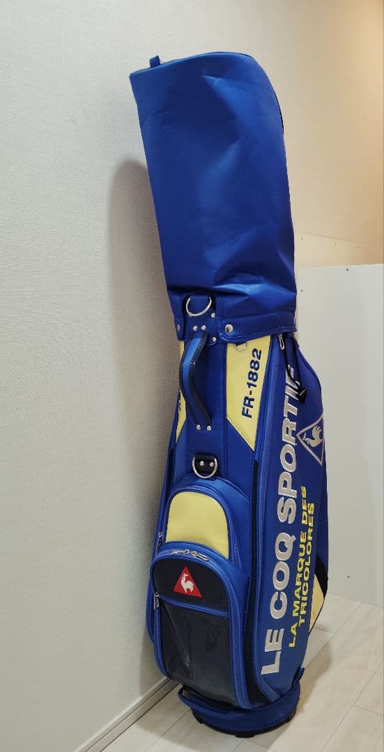 ルコックスポルティフ キャディバッグ QQBPJJ08 BL ブルー/イエロー
