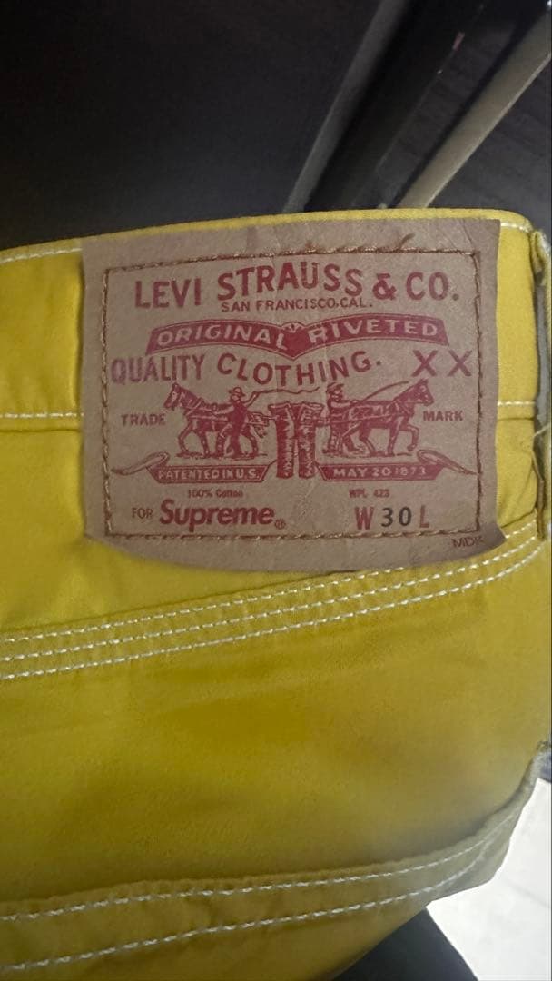 じ*ん様 Supreme Levi’s Nylon Pant yellow