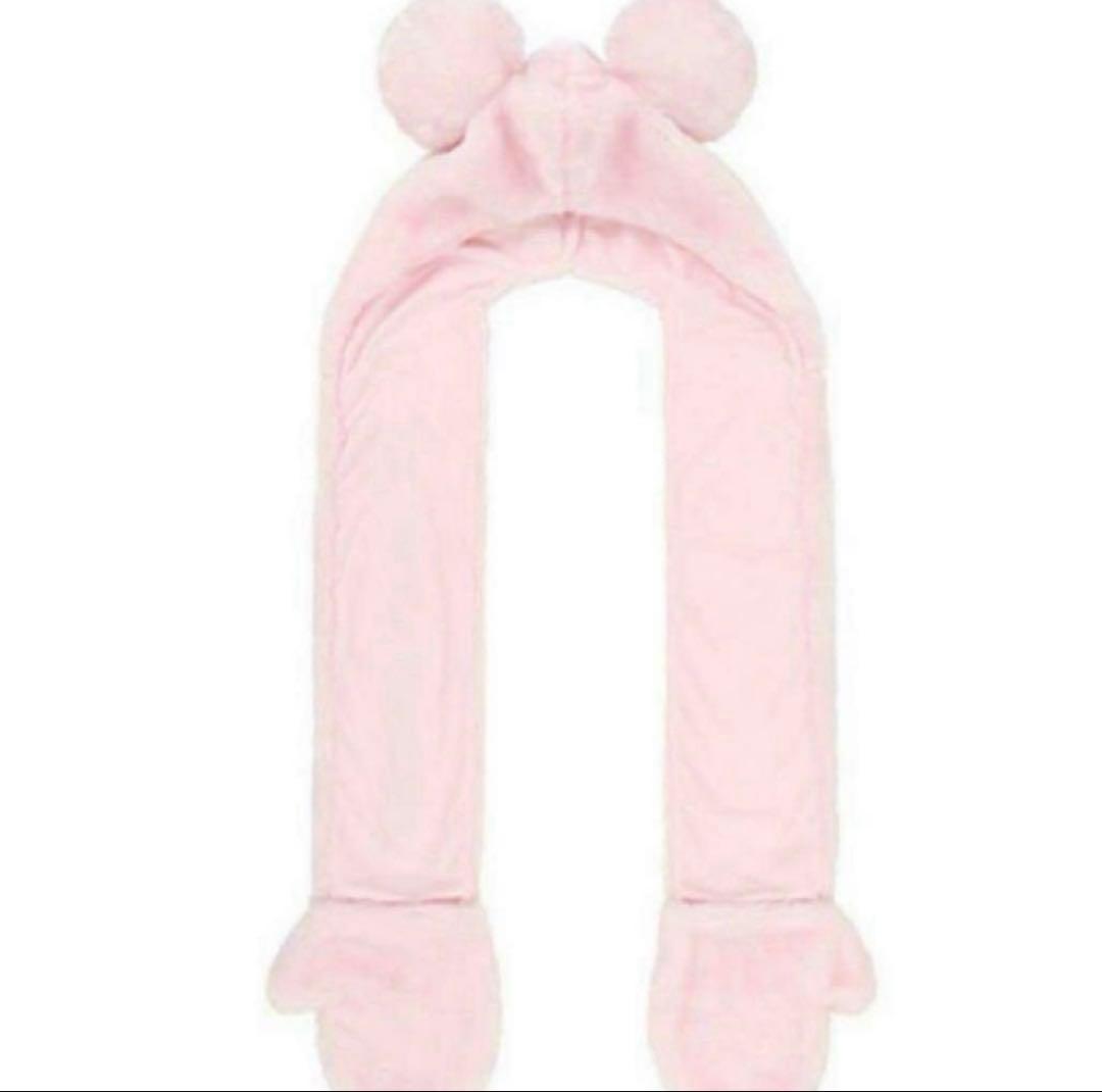 ピンクマフラーキャップ