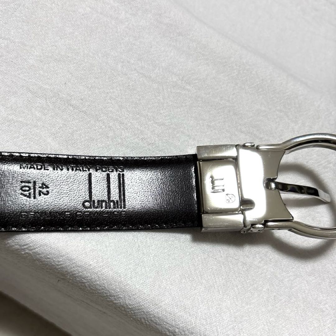 新品　dunhill ダンヒル　ベルト　リバーシブル　ブラック　ダークブラウン