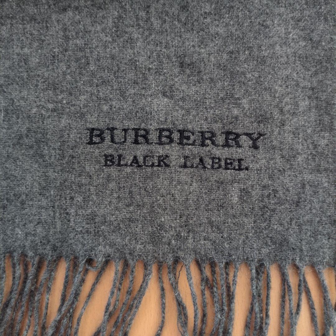 BURBERRY BLACK LABEL カシミヤ100%マフラー、ストール