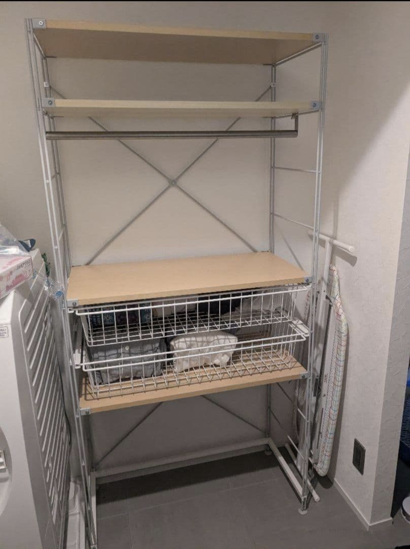 無印　スチール　ラック　スチールユニットシェルフ　棚　キャビネット