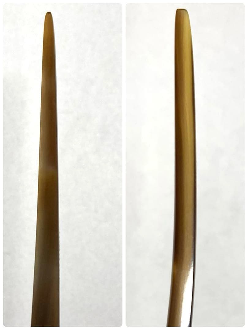 良品　HERMES エルメス　バッファローホーン　かんざし　ヘアアクセサリー　箱