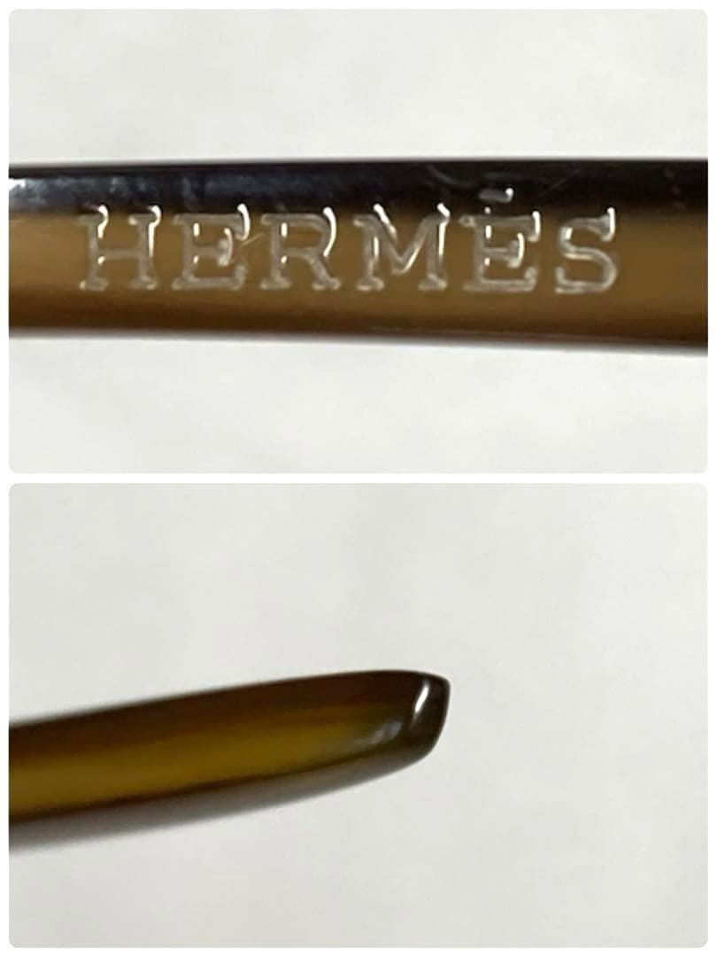 良品　HERMES エルメス　バッファローホーン　かんざし　ヘアアクセサリー　箱