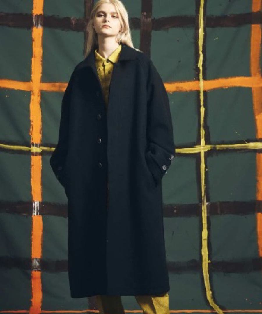 メゾンスペシャル / SUPER140Sウールプライムオーバーステンカラーコート