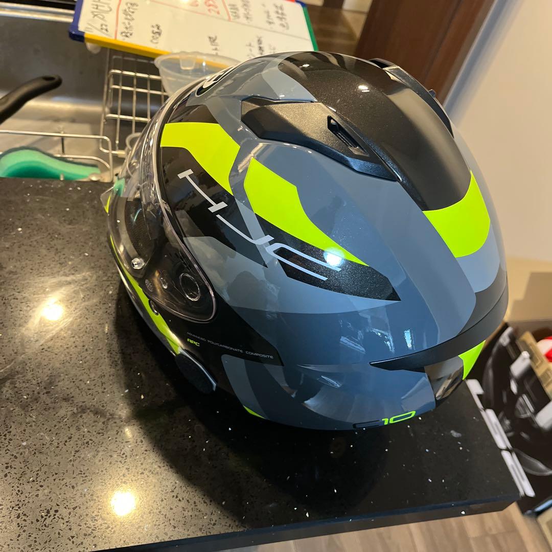 【HJC C10】フルフェイスヘルメット（XL）ほぼ新品　チークパッド2種類