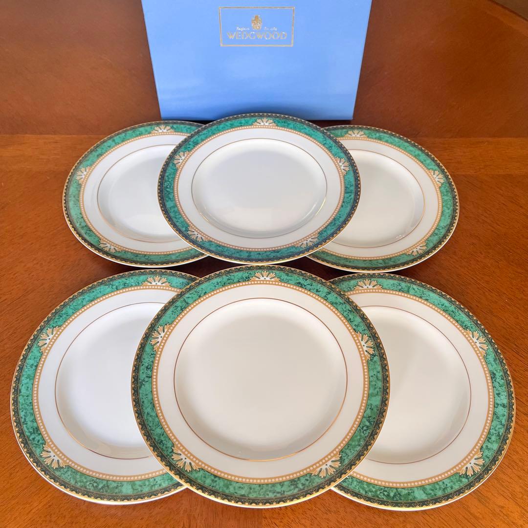 【美品】英国製　ウェッジウッド★ランボーン★ケーキ皿　6枚