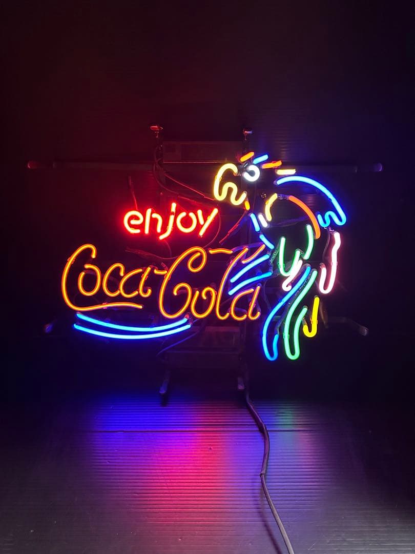 オリジナル　ネオンサイン　アメリカン　雑貨ネオン オウム　コーラ風