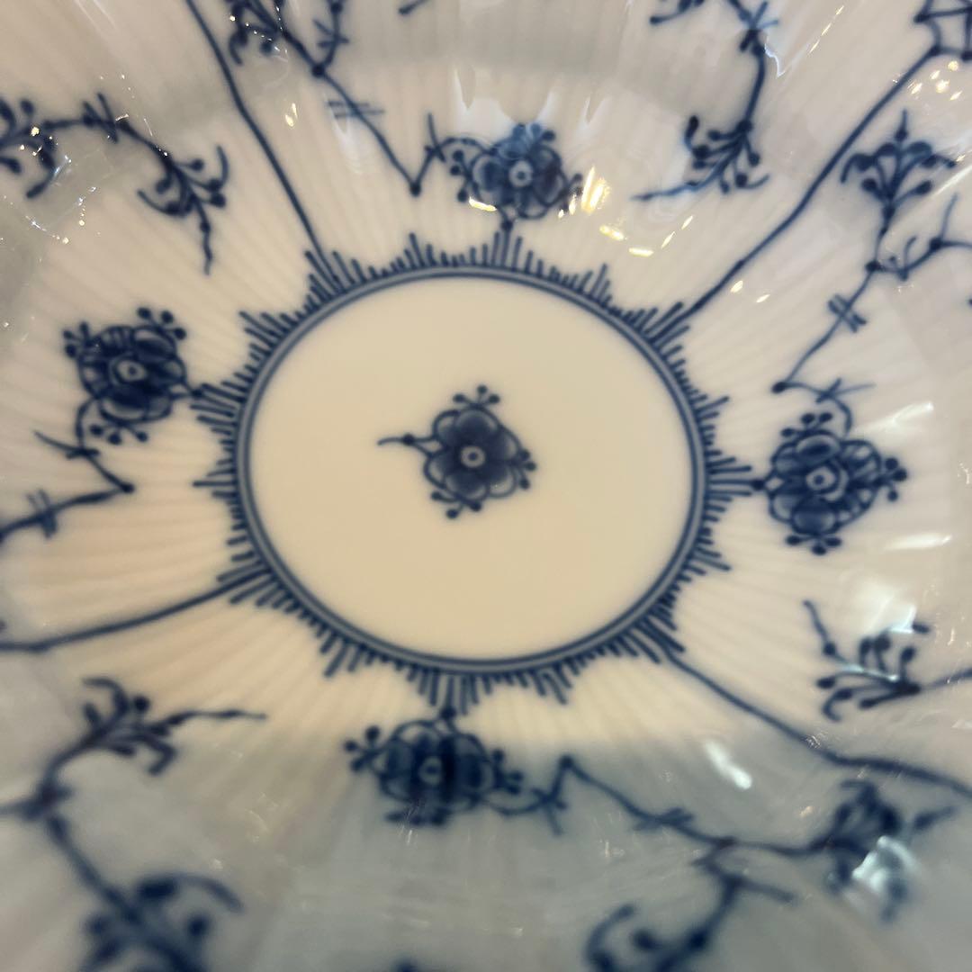 ロイヤルコペンハーゲン　ブルーフルーテッド　プレイン　シェルディッシュ　ボウル