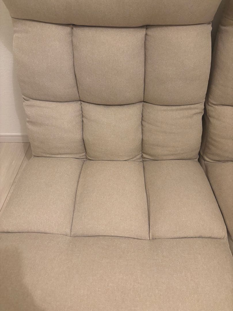 ニトリ　つながるハイバックポケットコイル座椅子(ロダトール BE) 2個　セット