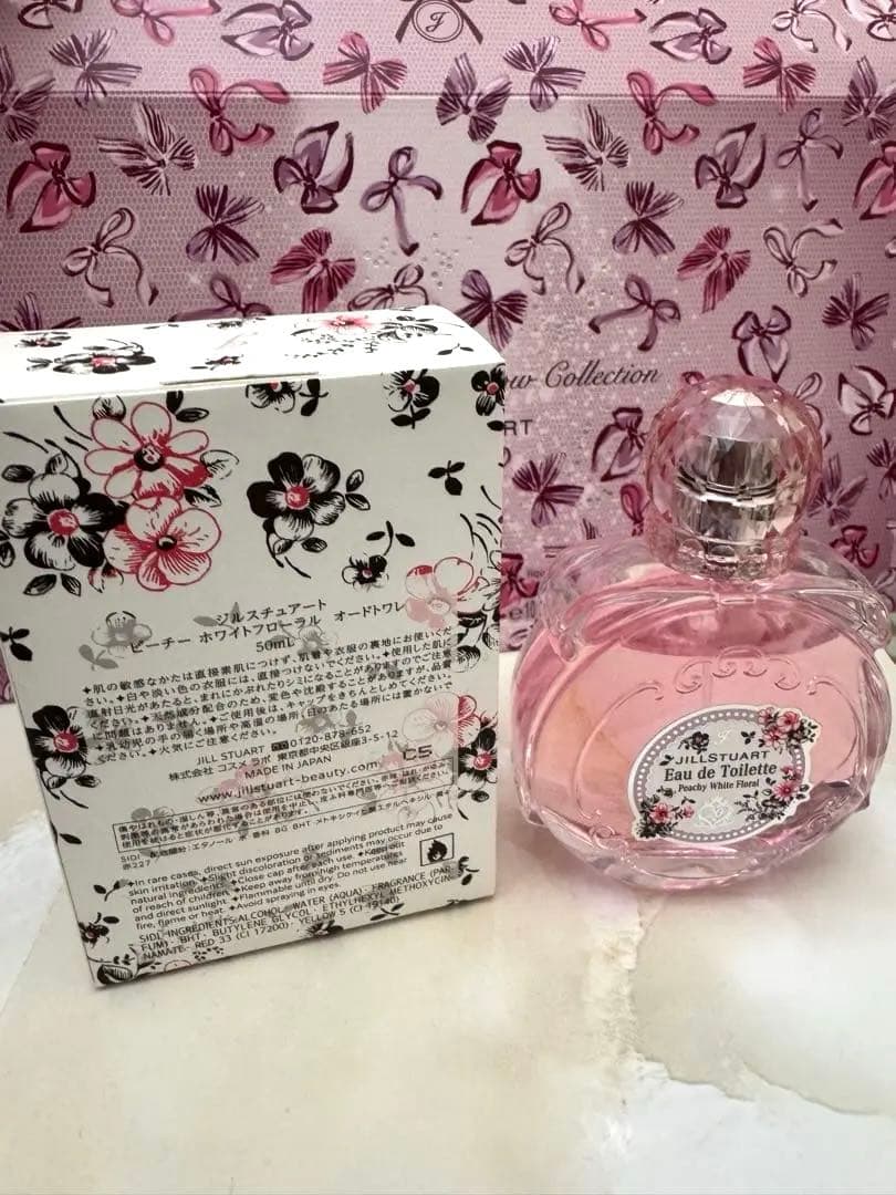 新作限定品JILLSTUART ピーチホワイトフローラルオードトワレ 50ml