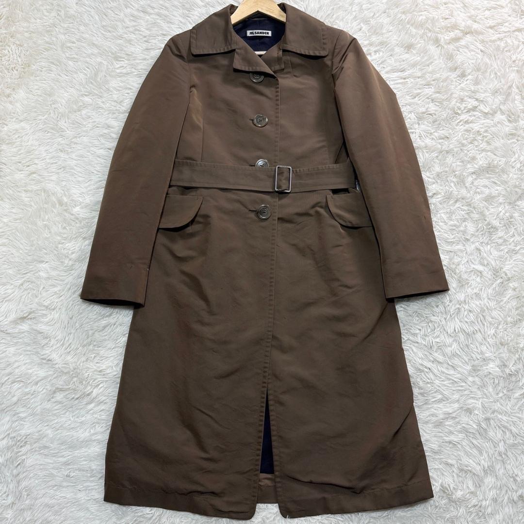 JIL SANDER ジルサンダー ブラウン トレンチコート 36
