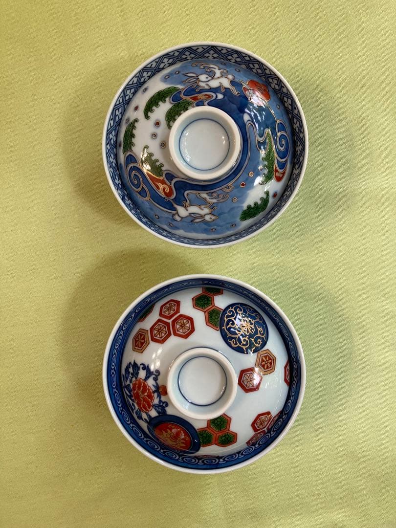 有田焼　源右衛門釜　蓋付夫婦茶碗