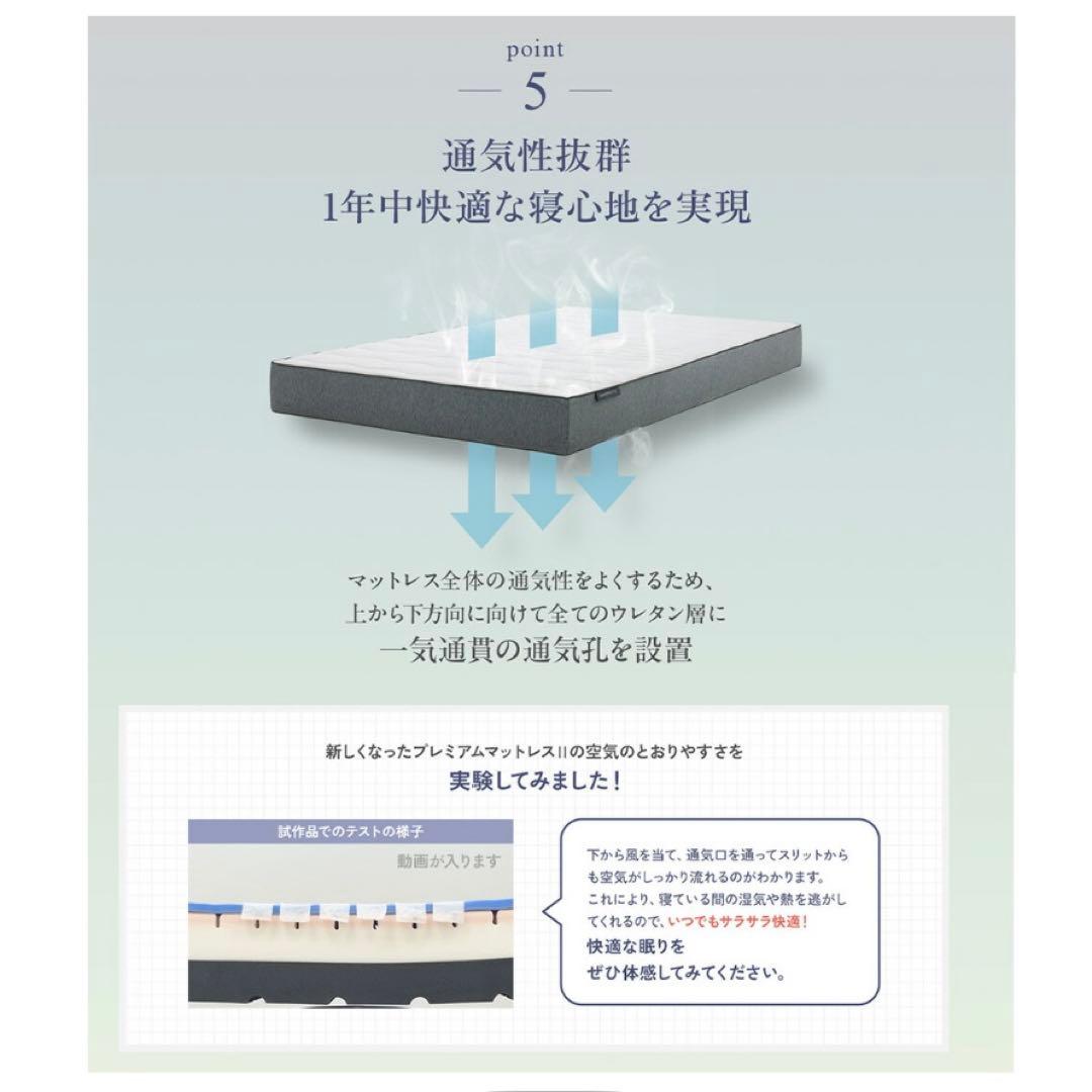 2025年新発売　雲のやすらぎプレミアム マットレスⅡ ダブル