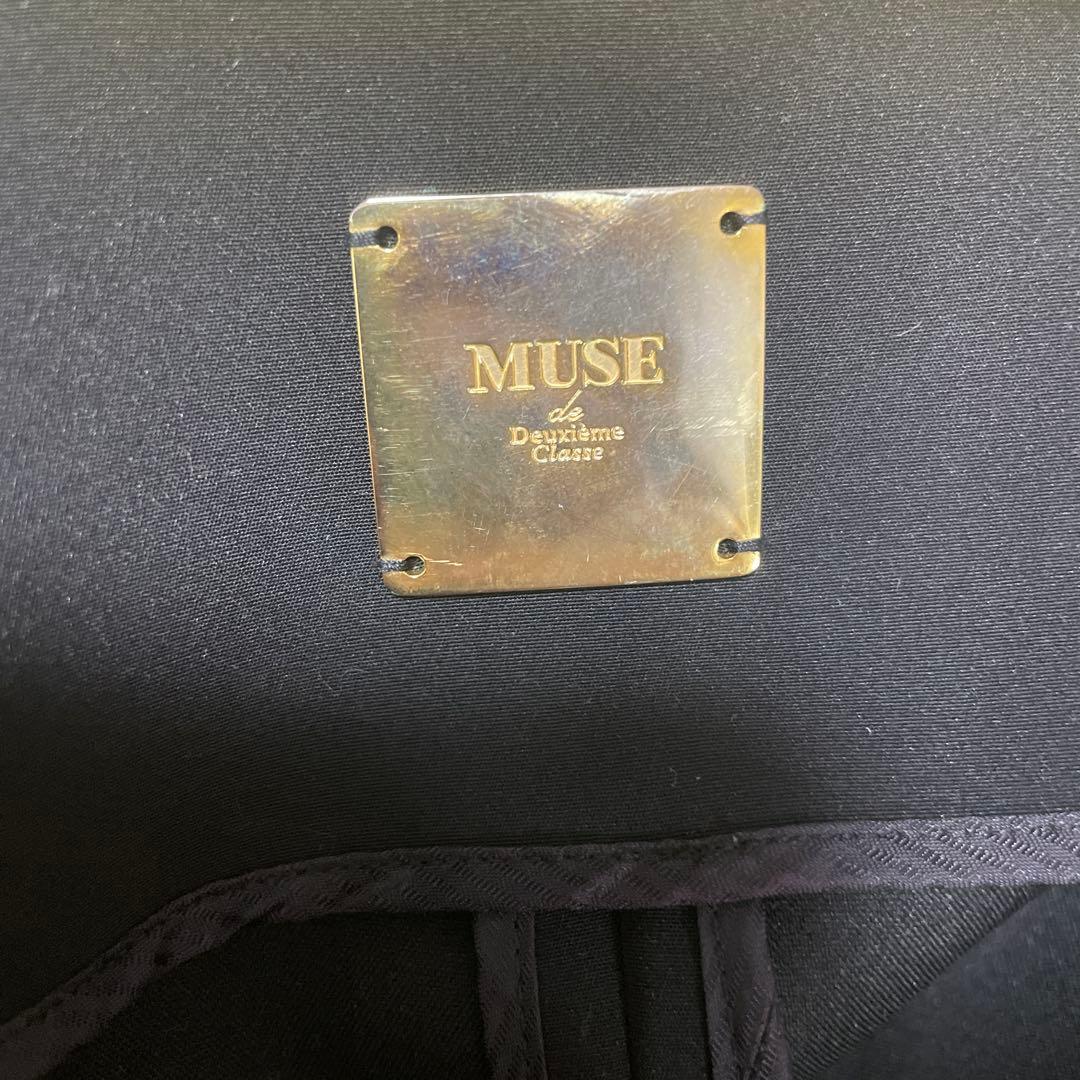 DEUXIEME CLASSE ドゥーズィエムクラス　ノーカラーコート　ネイビー