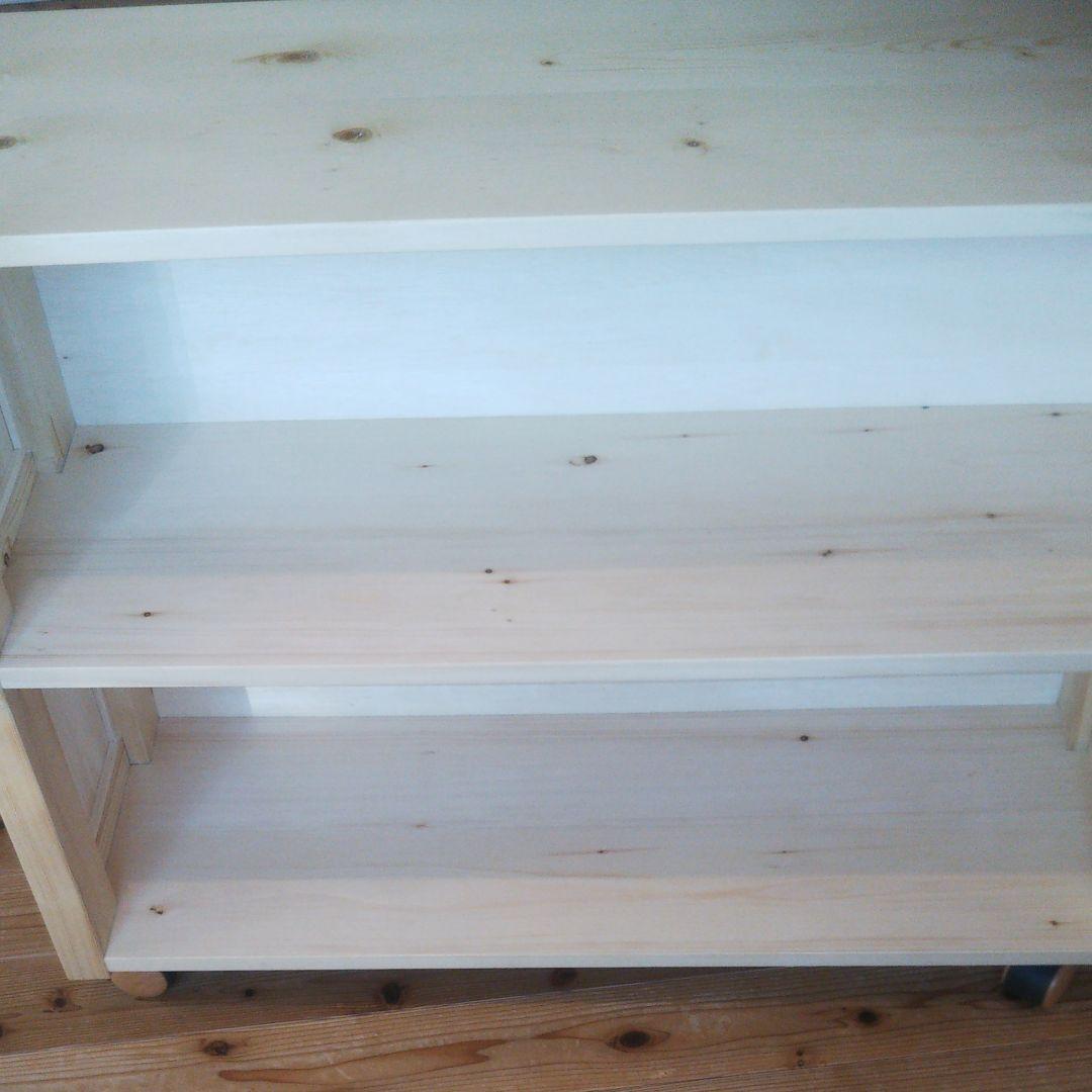 無垢の木 本棚／棚／補助机