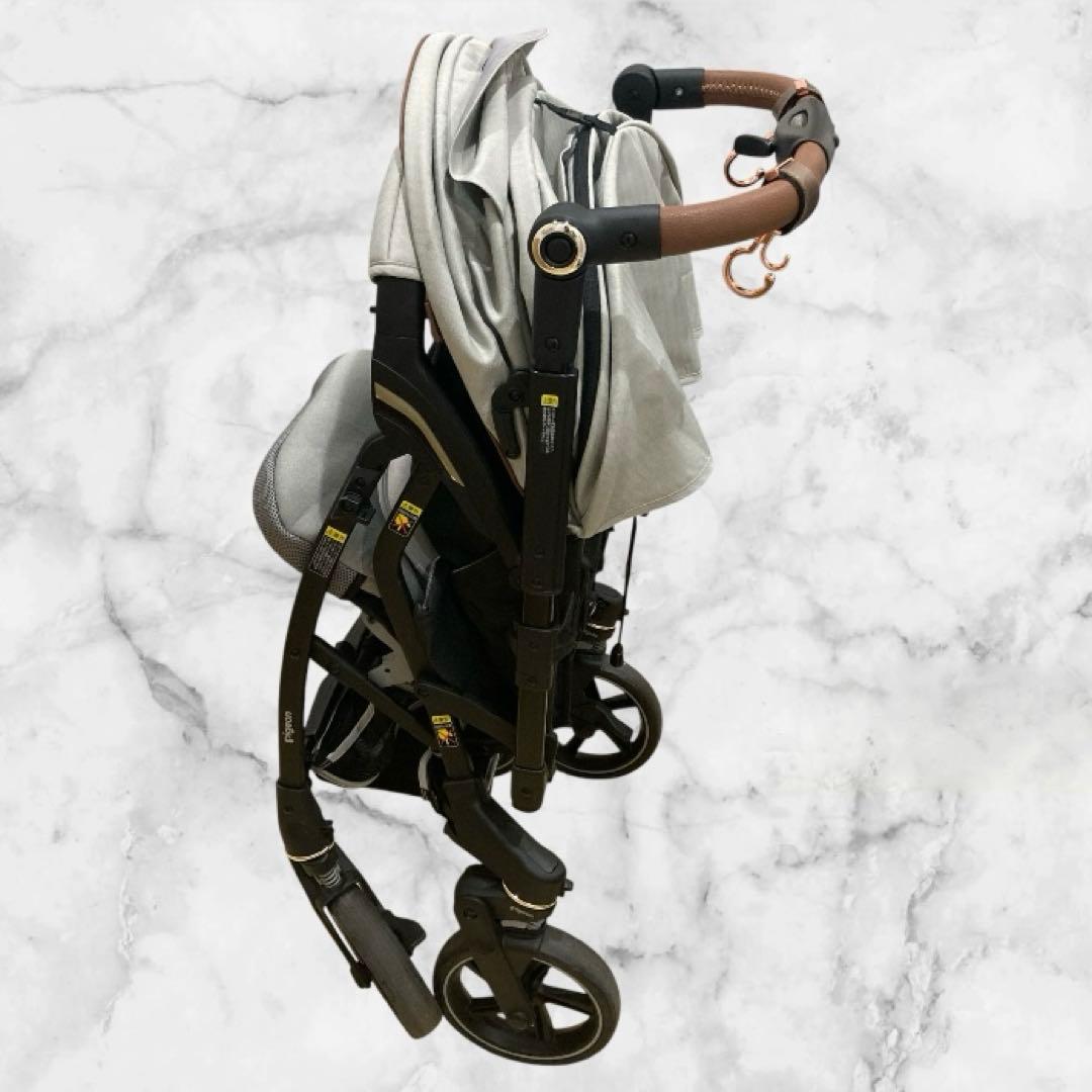 【美品】Pigeon/ピジョン nautR ノートアール ベビーカー グレー