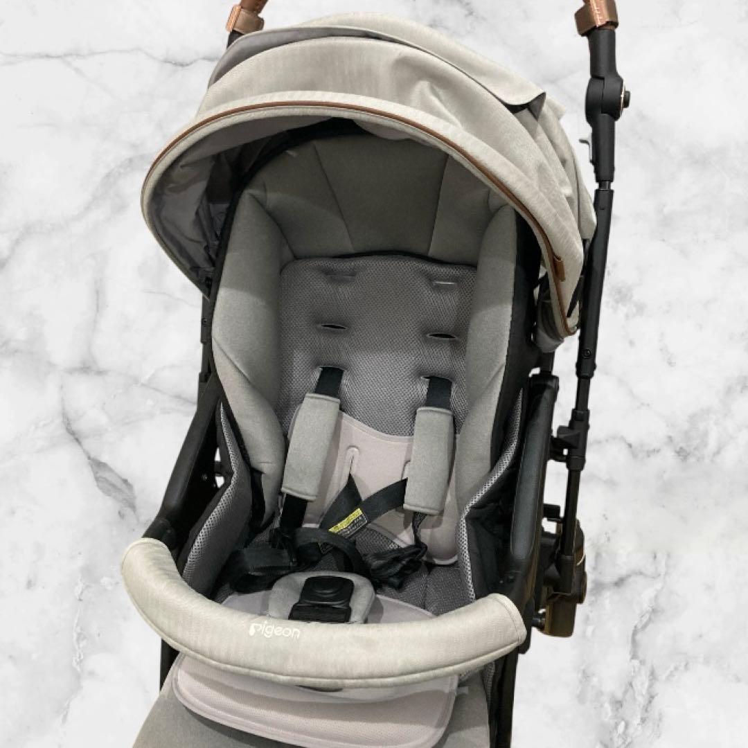 【美品】Pigeon/ピジョン nautR ノートアール ベビーカー グレー