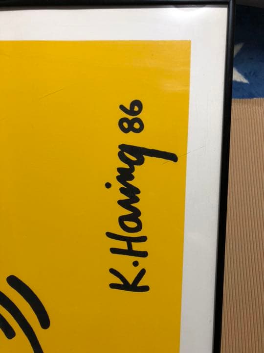 美品Keith Haring Bunny on the Run シルクスクリーン