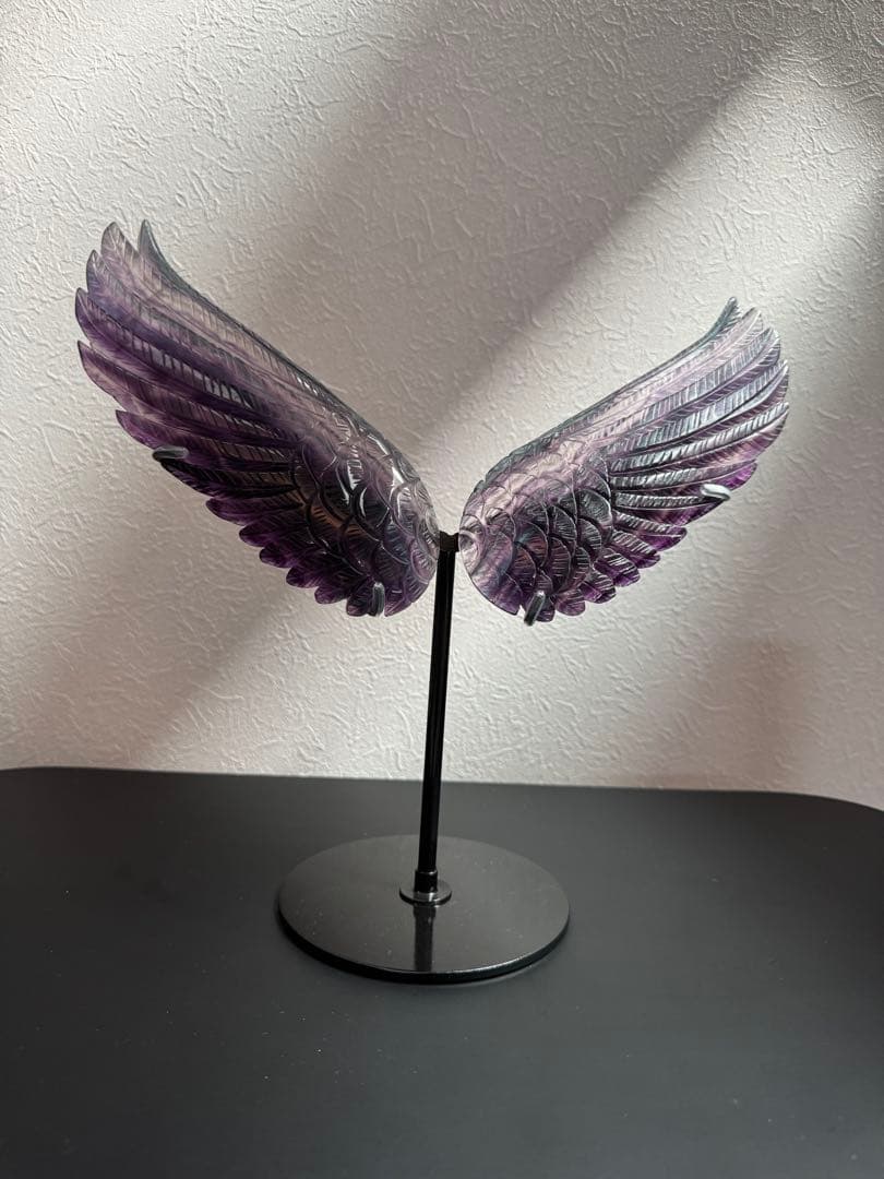【オーダーメイド】最終SALE！高品質◎パープルフローライト 天使の羽