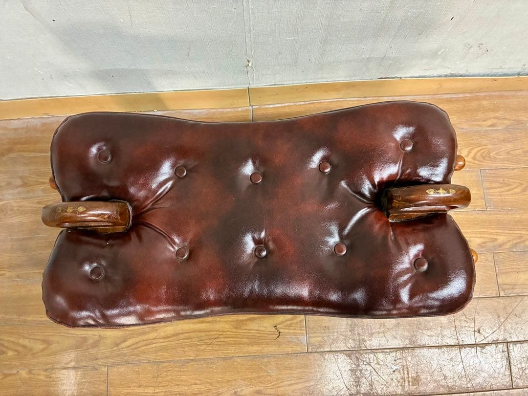 管438☆スペイン製☆キャメルチェアー☆ラクダスツール☆オットマン