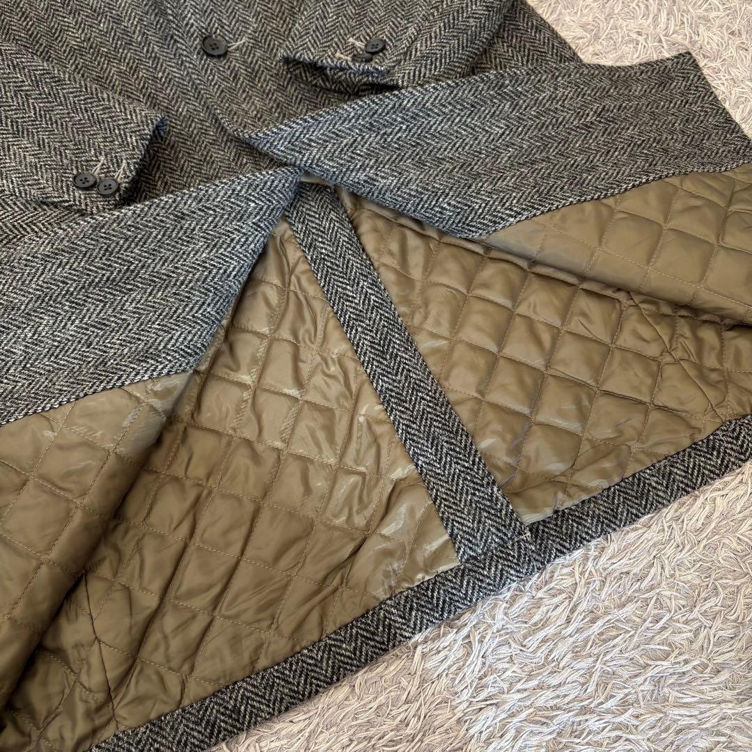 【美品】ハリスツイード×FreaksStore チェスターコート ヘリンボーン