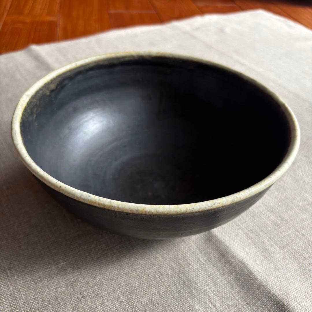 額賀章夫　ボウル　中鉢　黒
