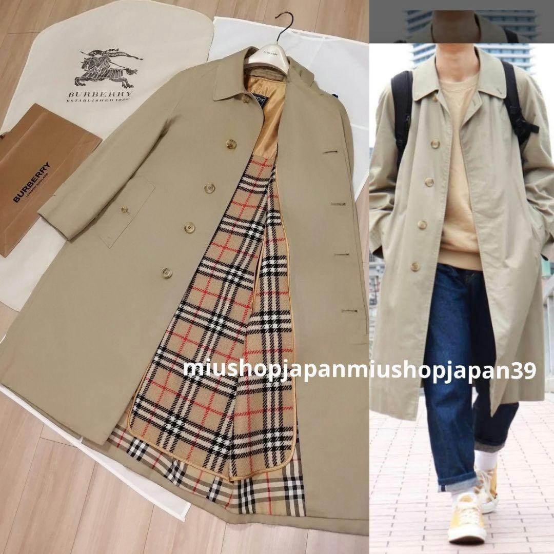 S〜M ヴィンテージバーバリー　BURBERRY　ステンカラーコート