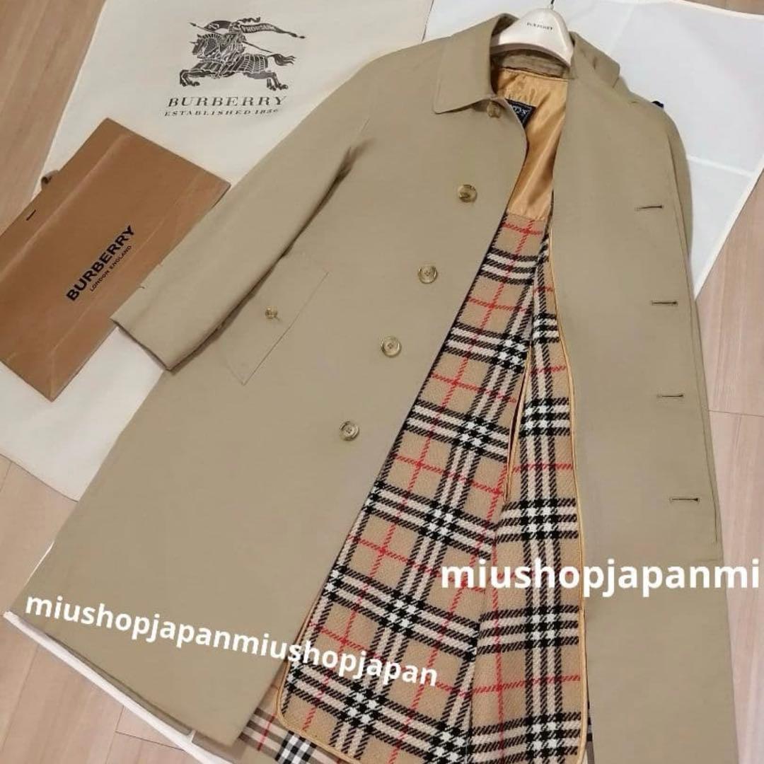 S〜M ヴィンテージバーバリー　BURBERRY　ステンカラーコート
