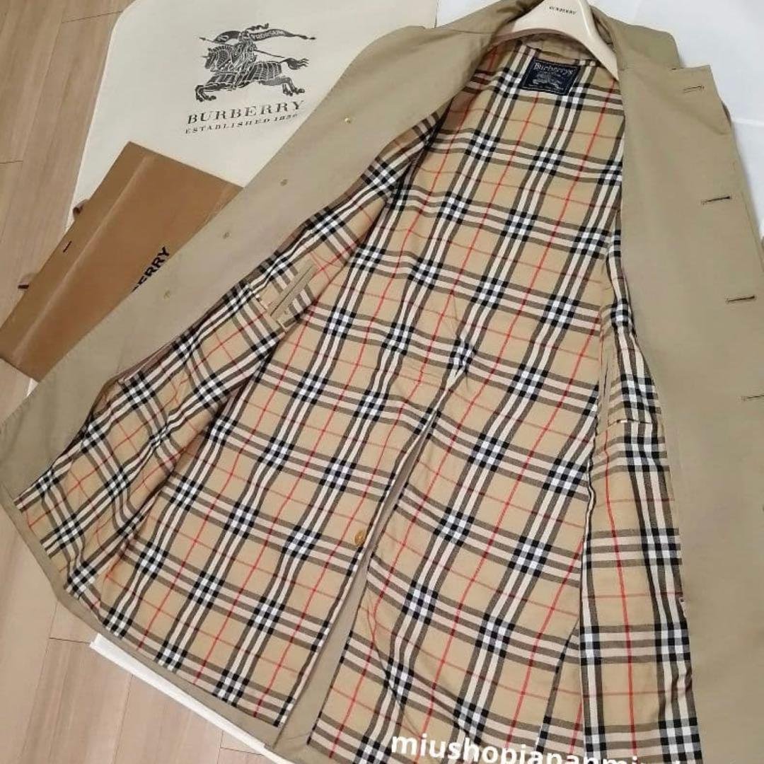 S〜M ヴィンテージバーバリー　BURBERRY　ステンカラーコート
