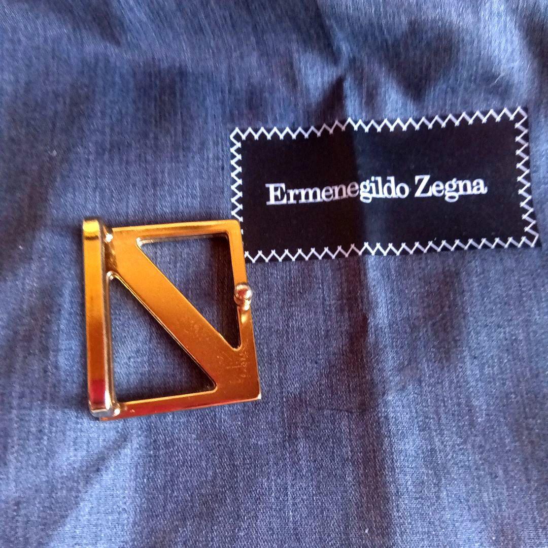 Ermenegildo Zegna レザー ベルト 焦げ茶　リバーシブル