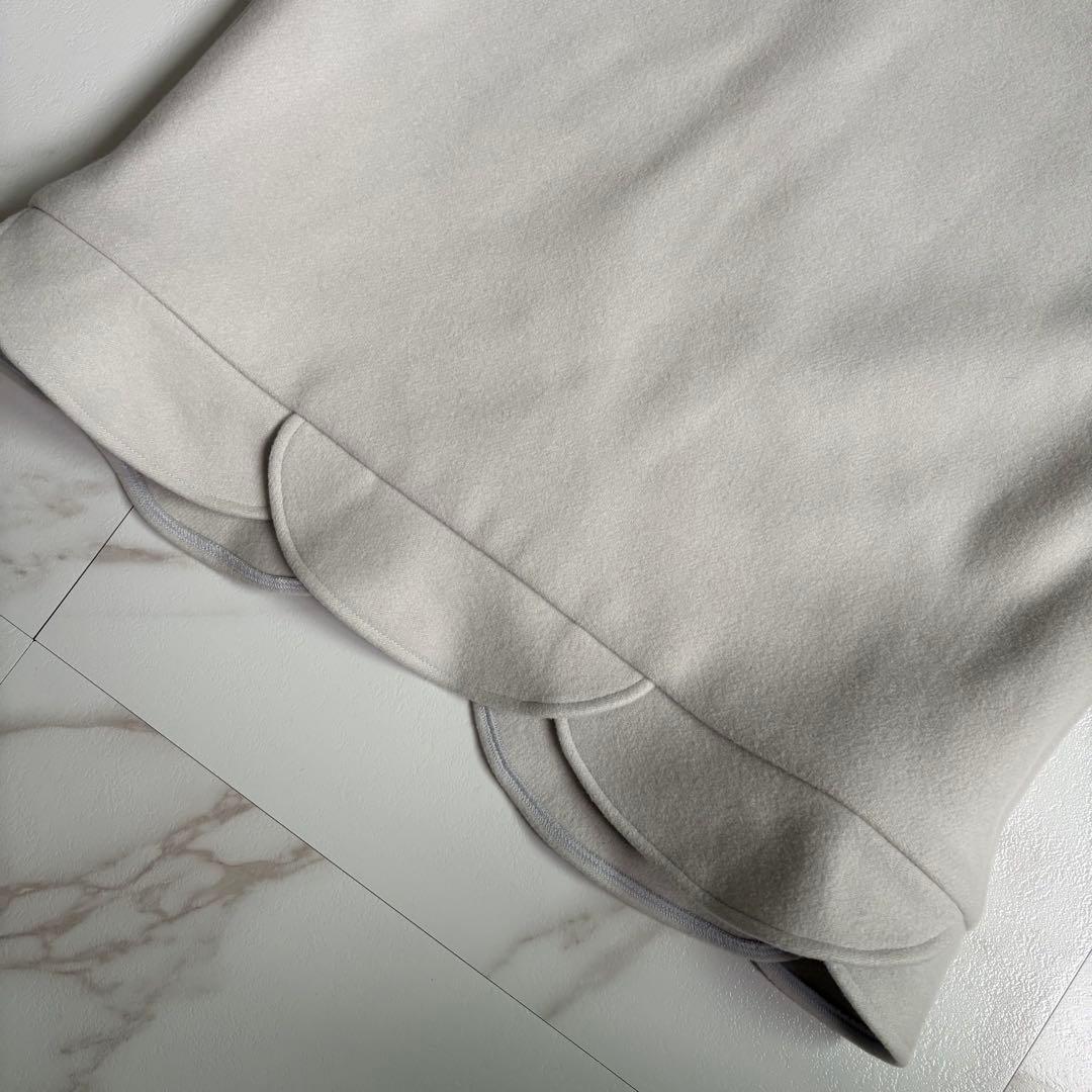 美品◆YOKO CHAN ヨーコチャン ヘムスカラップ コート 36 S