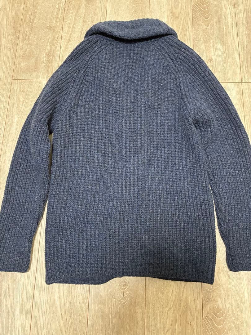 ZANONE ショールカラーカーディガン ネイビー　サイズ50