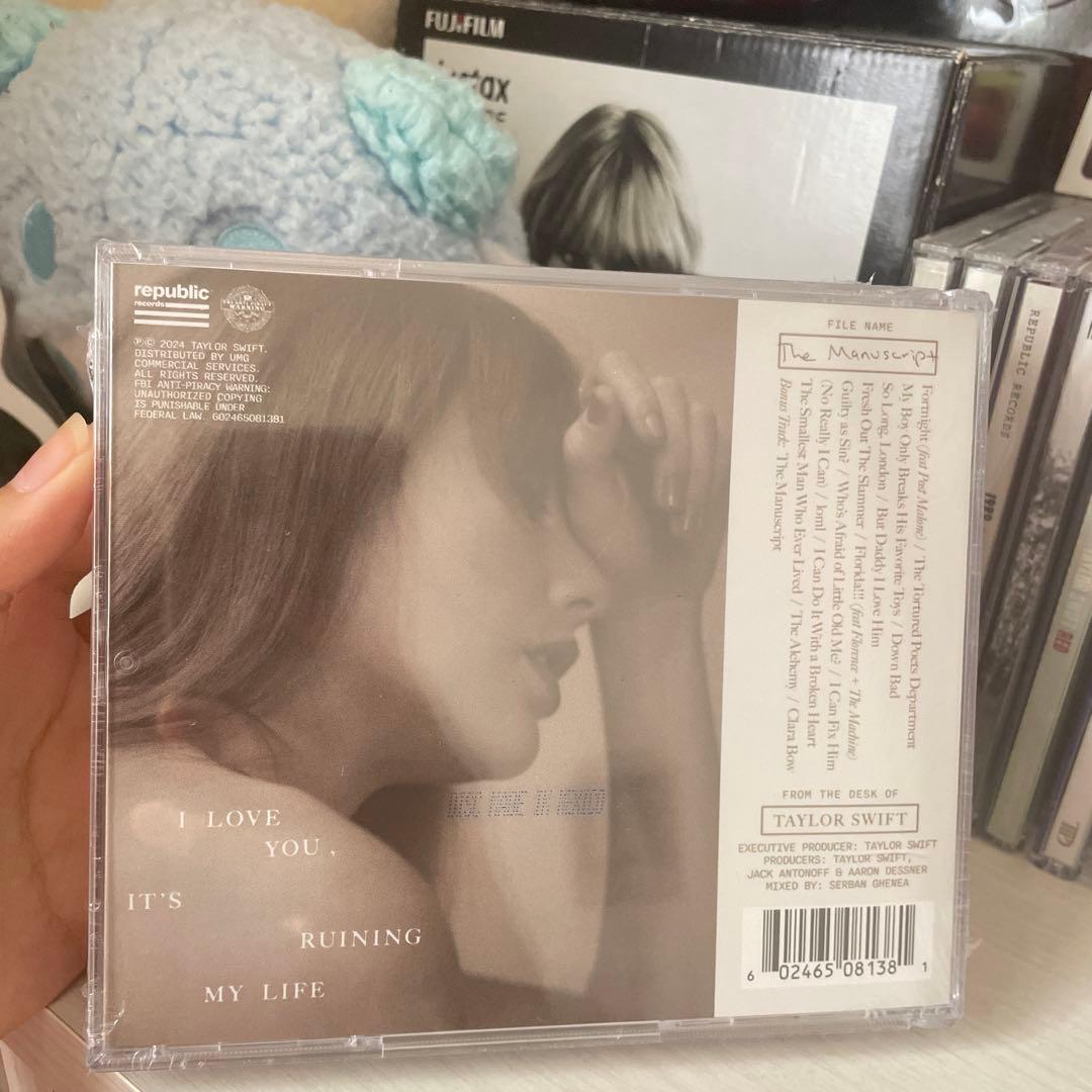 Taylor Swift TTPD デラックス 公式　限定版CD