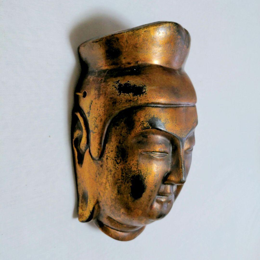 弥勒菩薩　広隆寺　仏面　壁掛け　お面　美術工芸品