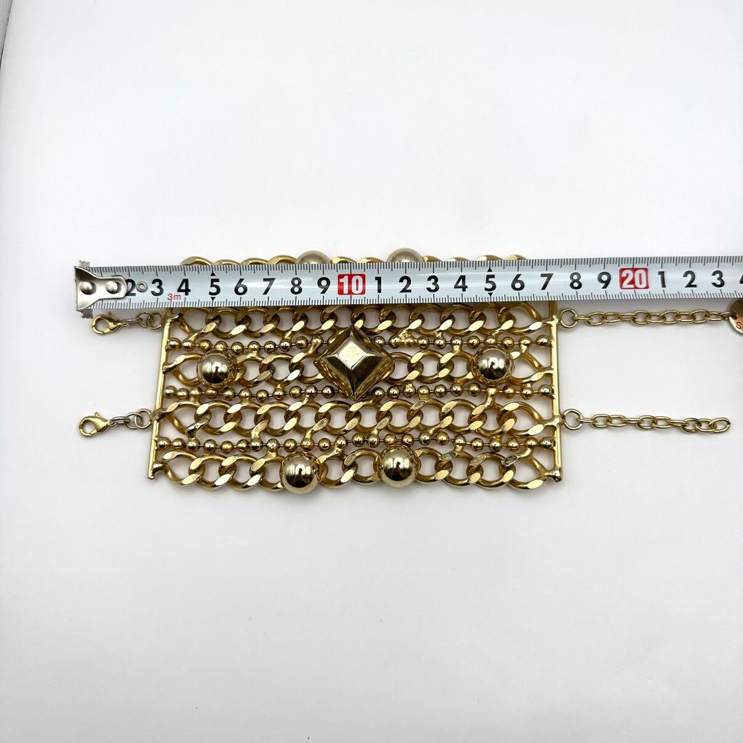 【希少】CLASS roberto cavalli ブレスレット ゴールドカラー