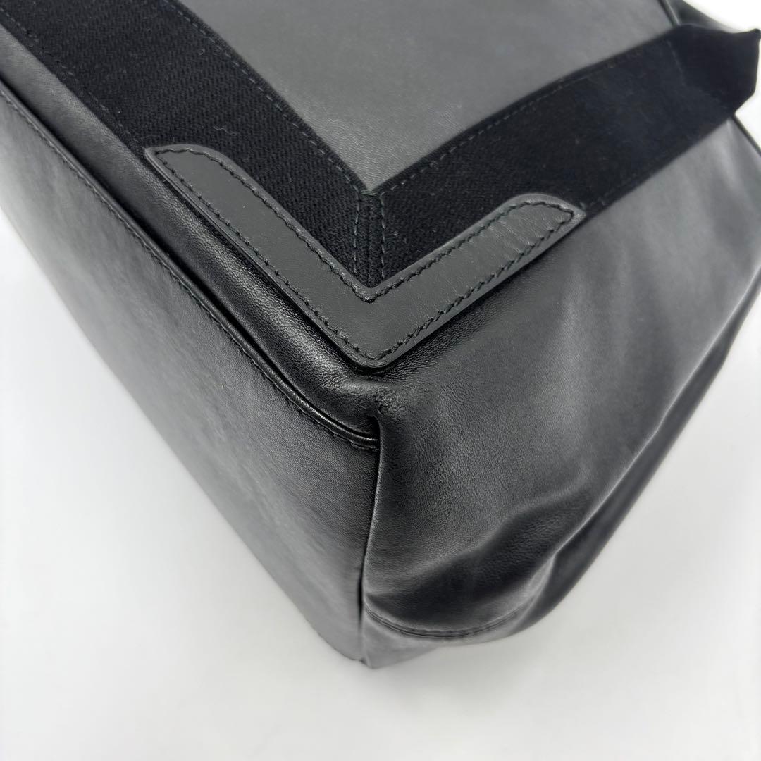 BALENCIAGA バレンシアガ トートバッグ パンチング ブラック レザー