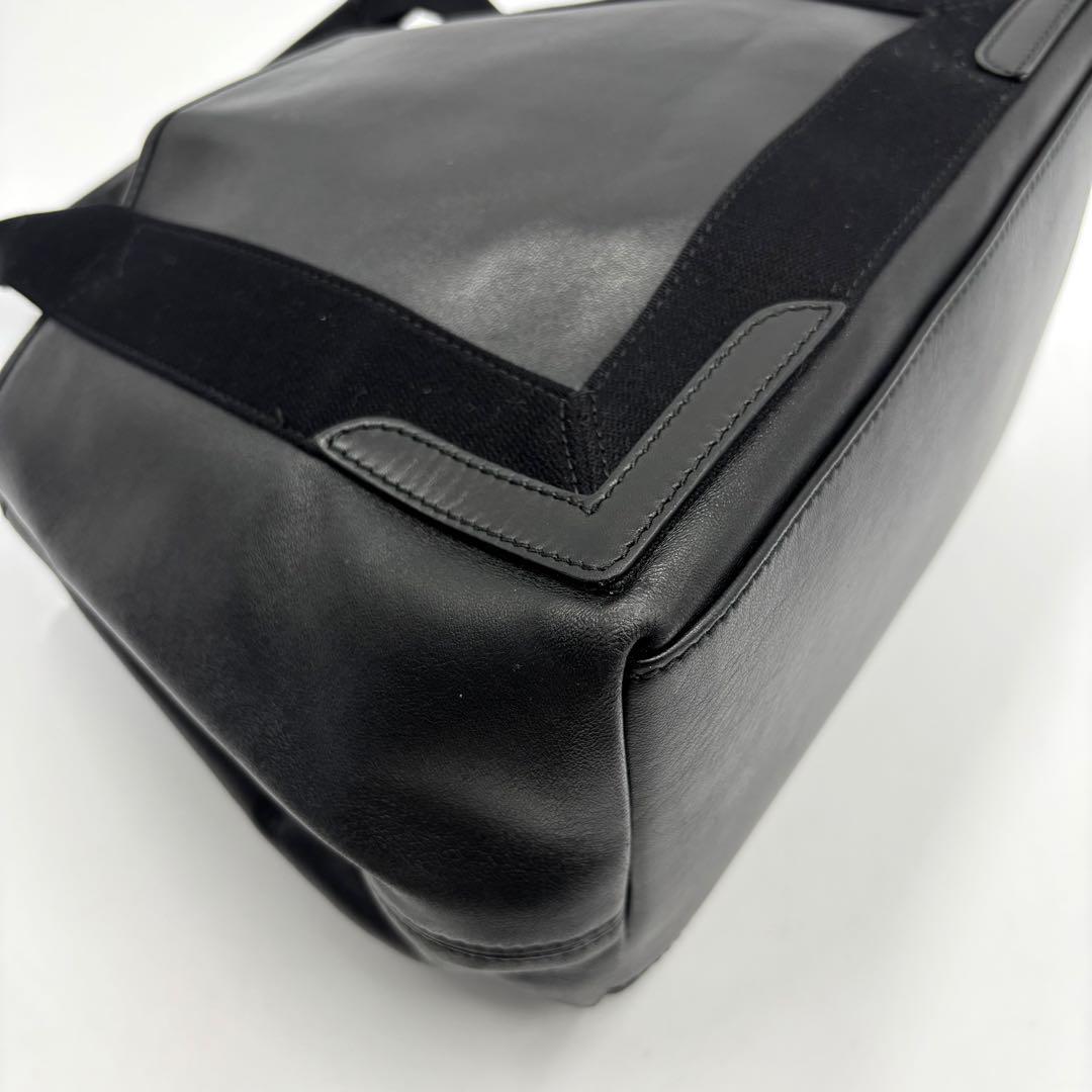 BALENCIAGA バレンシアガ トートバッグ パンチング ブラック レザー