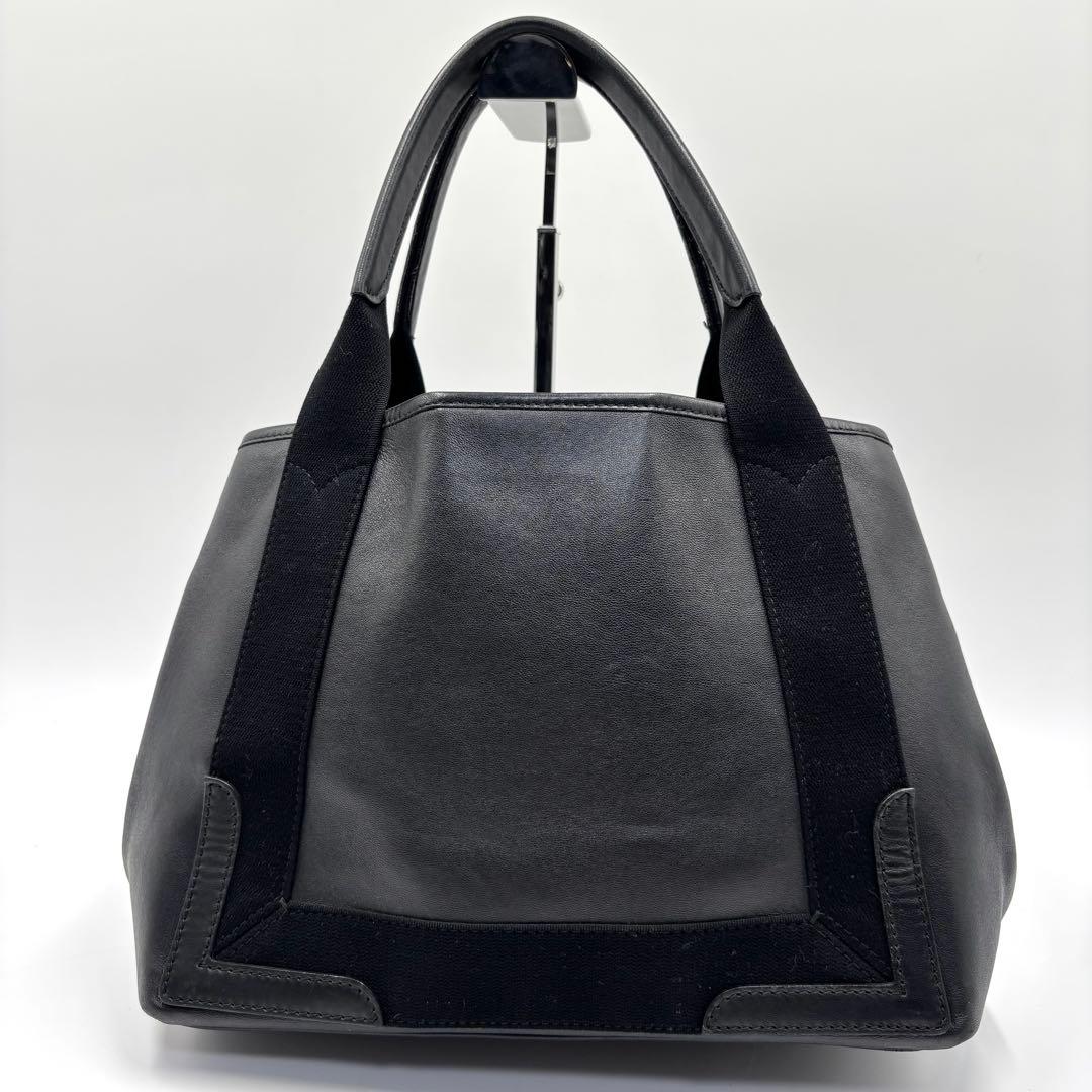 BALENCIAGA バレンシアガ トートバッグ パンチング ブラック レザー