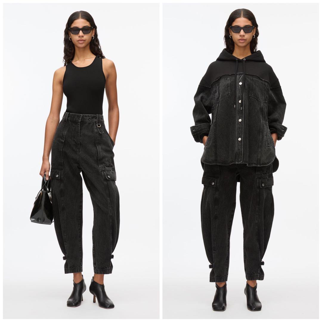 2024 新品 3.1 フィリップリム デニム カーゴ パンツ 8 黒