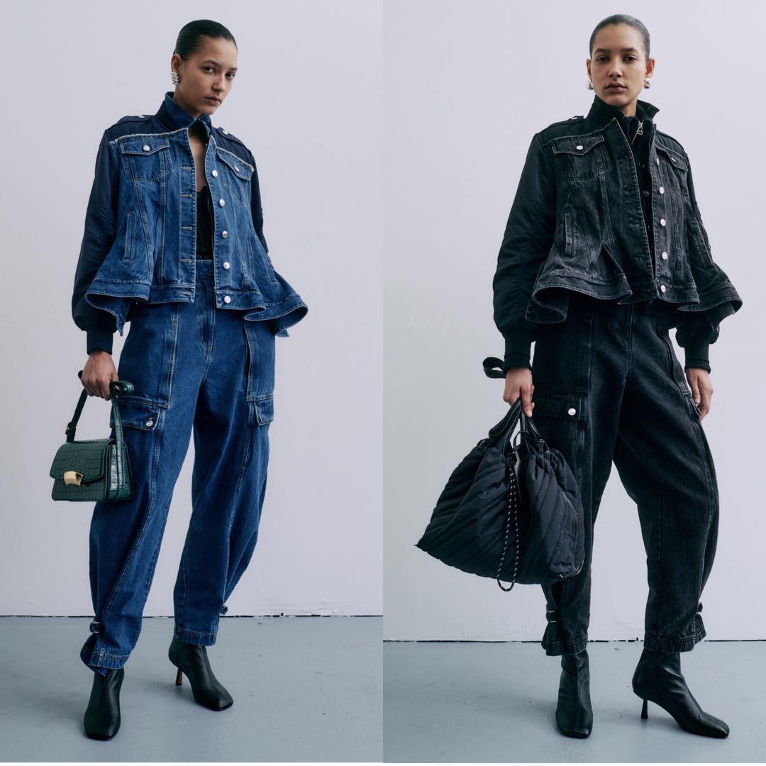 2024 新品 3.1 フィリップリム デニム カーゴ パンツ 8 黒