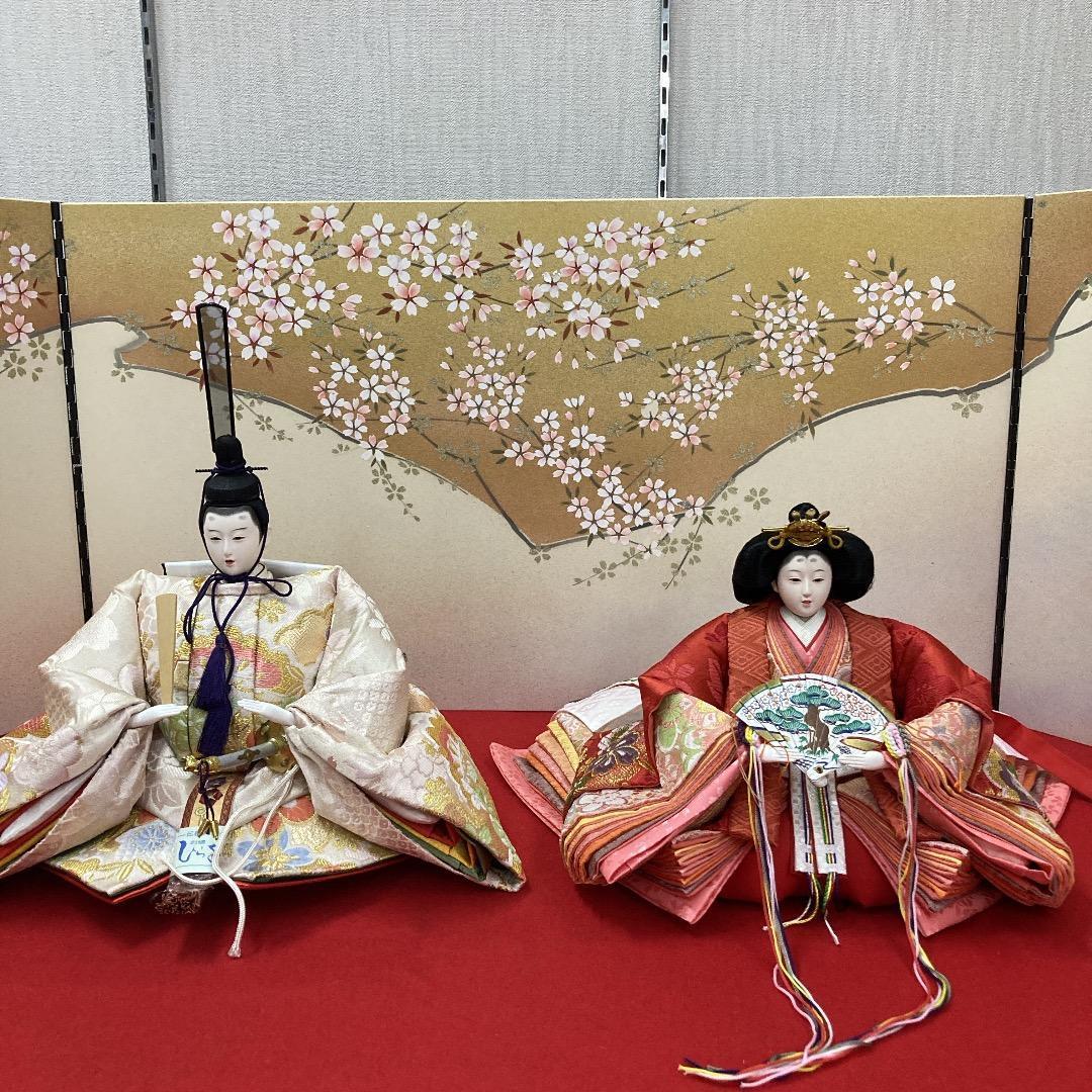 B5−１　 豪華な衣裳　十番親王　ひな人形殿と姫のみ　親王飾り　雛人形　雛飾り