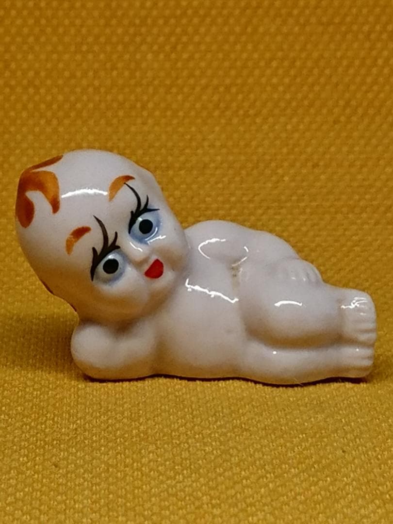 【美品】キューピー　天使　陶器　置物　インテリア　工芸品　美術品　A2738